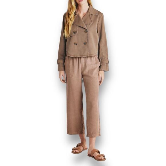 SPLENDID Women’s Portia Double Breasted Jacket in the Size Large in Macchiato - Picture 7 of 9